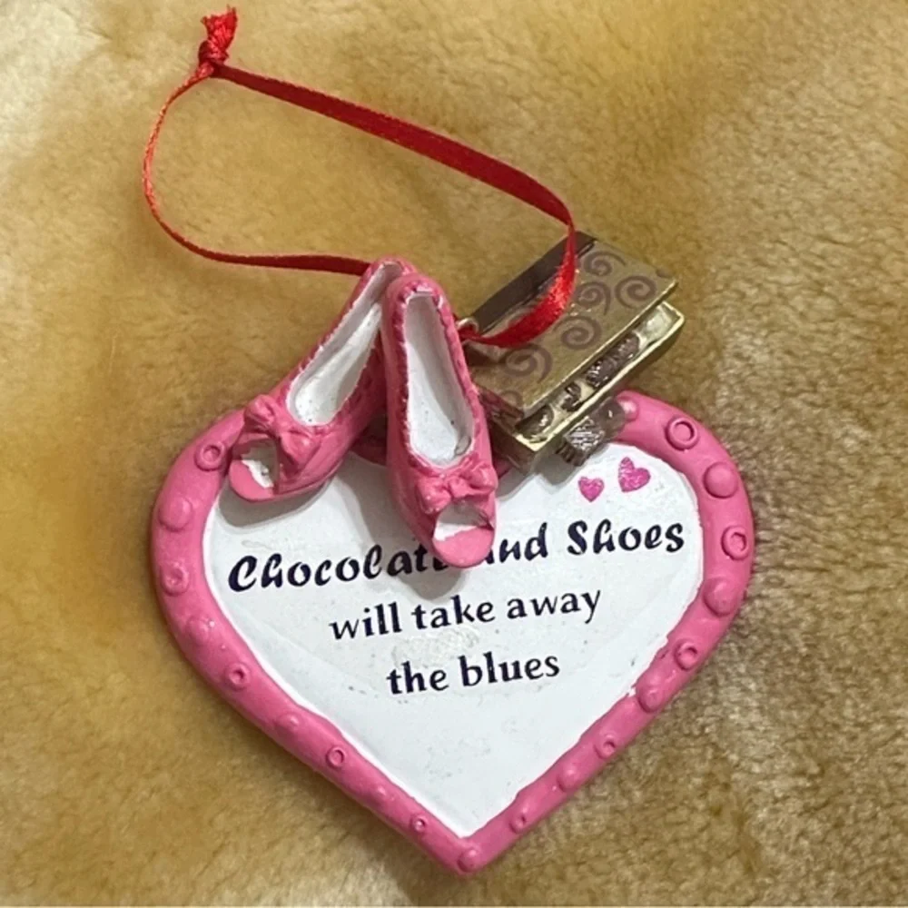 Rare chocolate and shoes will take away the blues Christmas ornament Valentine’s